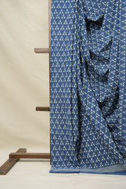 Blue HBP Cotton Saree - SRBCS3050