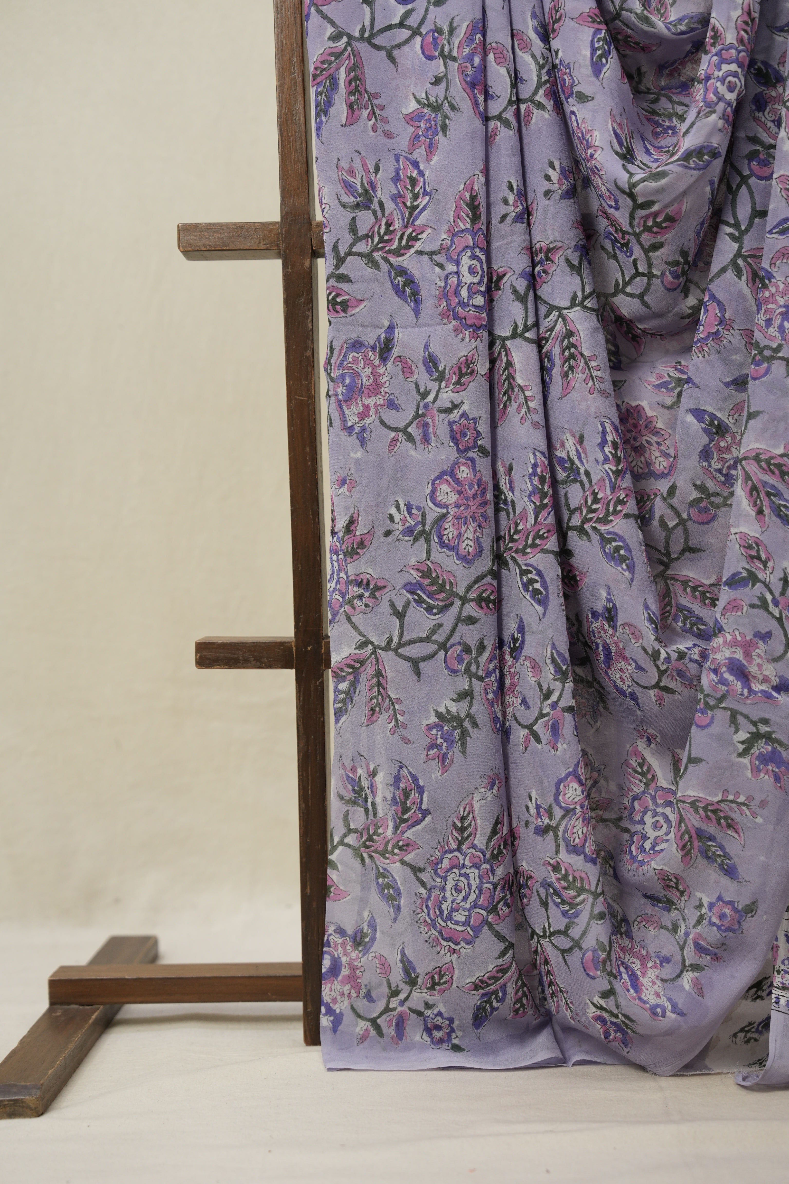 Lavender HBP Georgette Saree - SRLHGS03