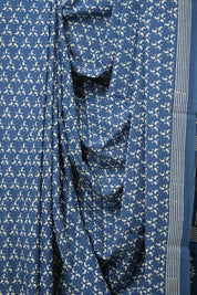 Blue HBP Cotton Saree - SRBCS3050