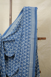 Blue HBP Cotton Saree - SRBCS3050