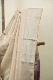 Beige Maheshwari Saree - SRBMS1181