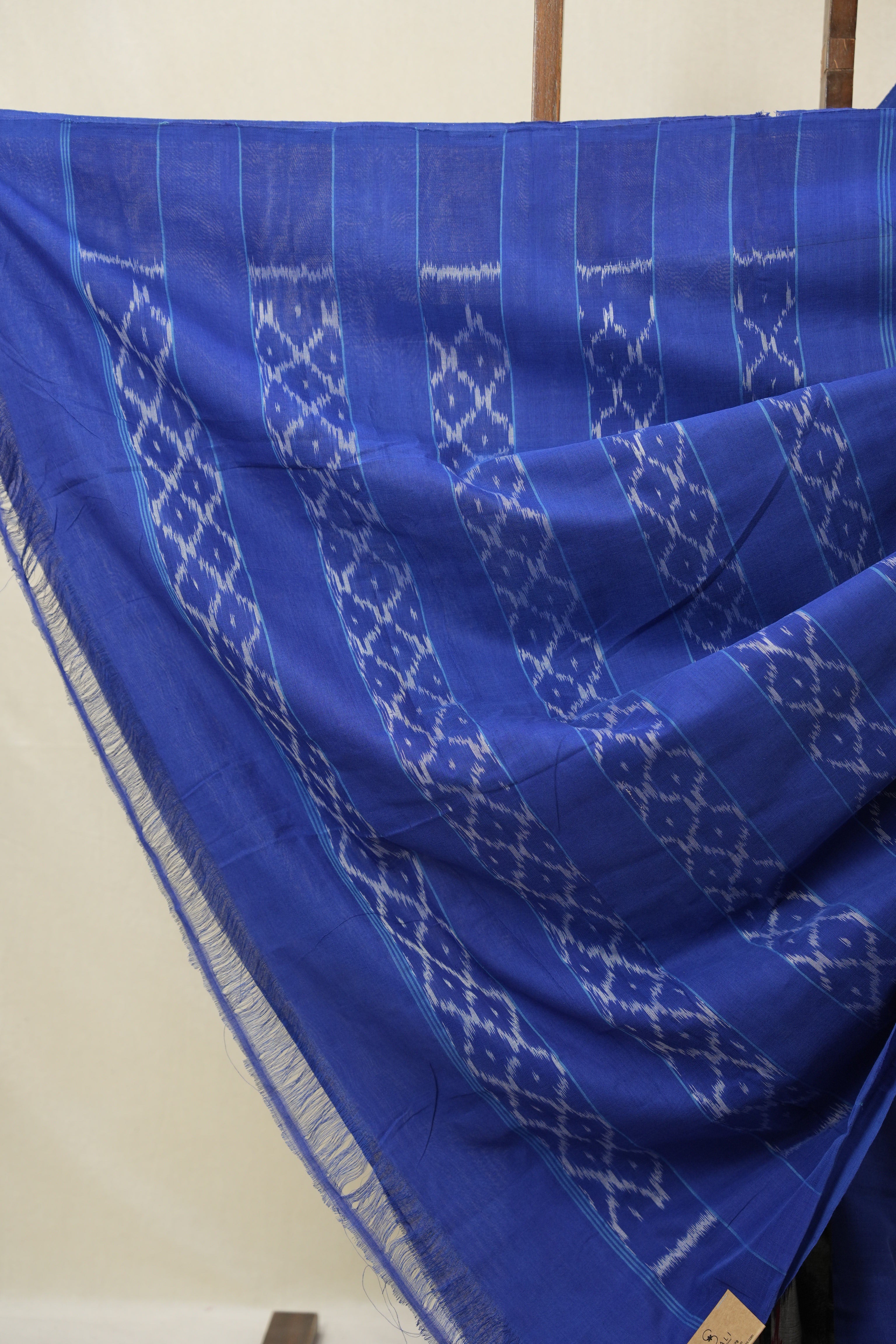 Grey Pochampalli Cotton Ikat Saree - SRWPCIS690