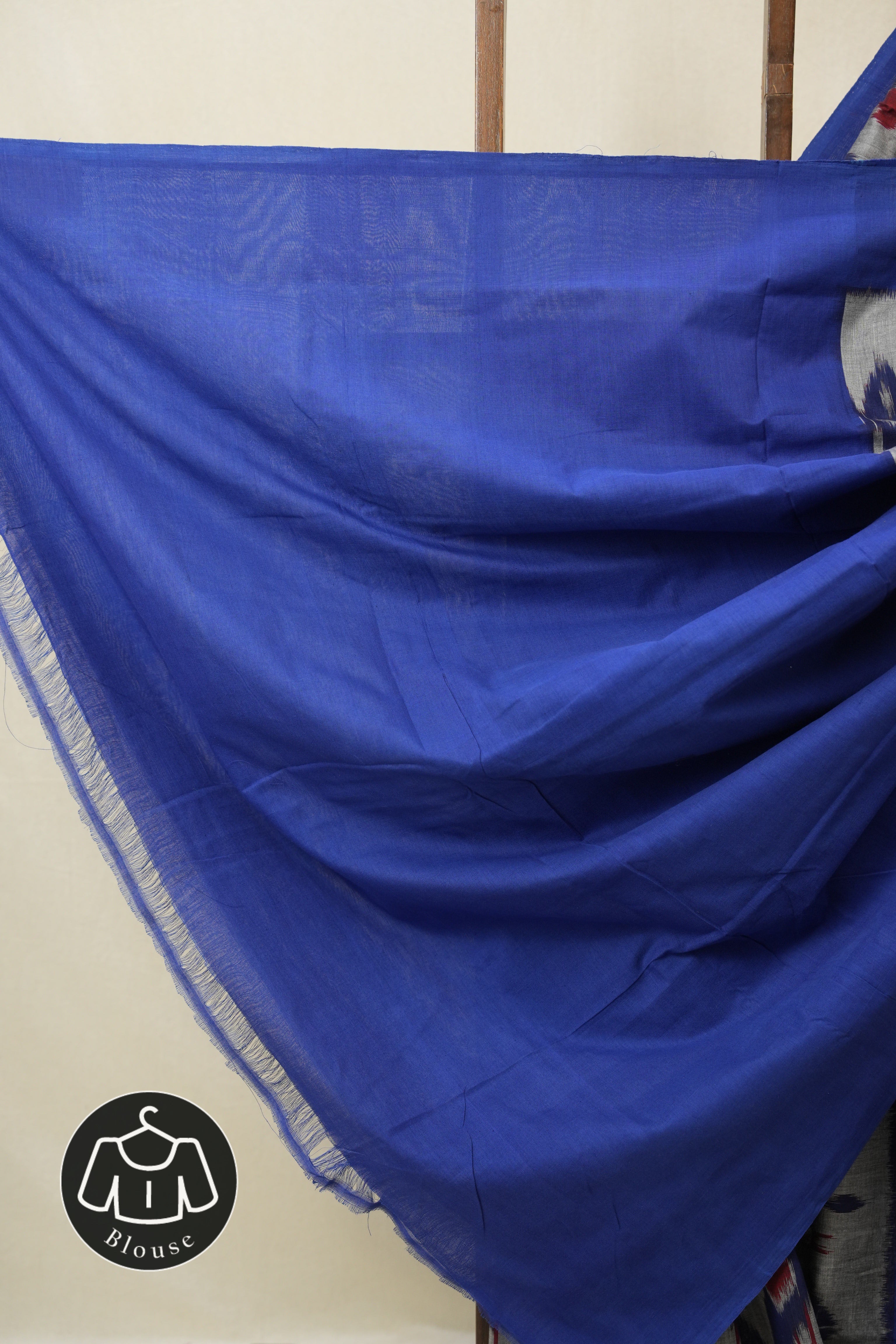 Grey Pochampalli Cotton Ikat Saree - SRWPCIS690