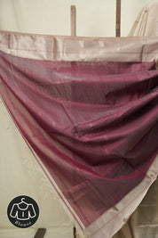 Beige Maheshwari Saree - SRBMS1181