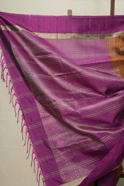 Brown Soft Silk Saree - SRBSSS371