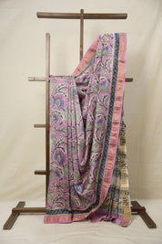 Pink HBP Cotton Silk Saree With Maheshwari Border - SRPCSS1269