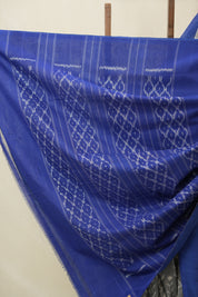 Grey Pochampalli Cotton Ikat Saree - SRWPCIS689
