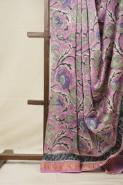 Pink HBP Cotton Silk Saree With Maheshwari Border - SRPCSS1269