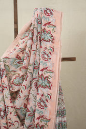 Peach HBP Georgette Saree - SRPHGS04