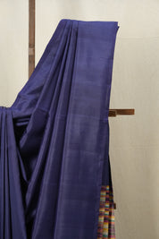 Navy Blue Soft Silk Saree - SRNBSSS377