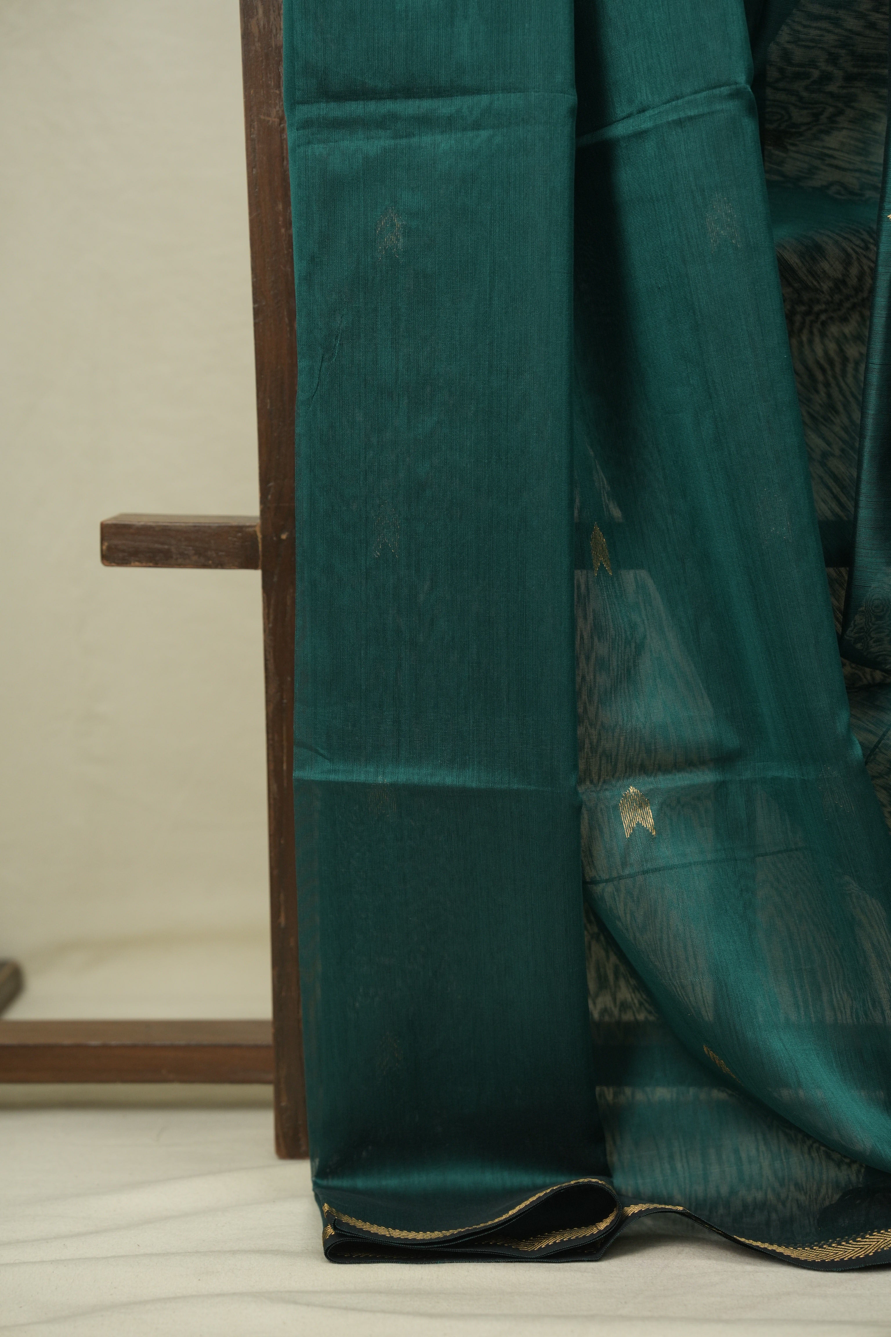 Green Maheshwari Saree - SRGMS1203