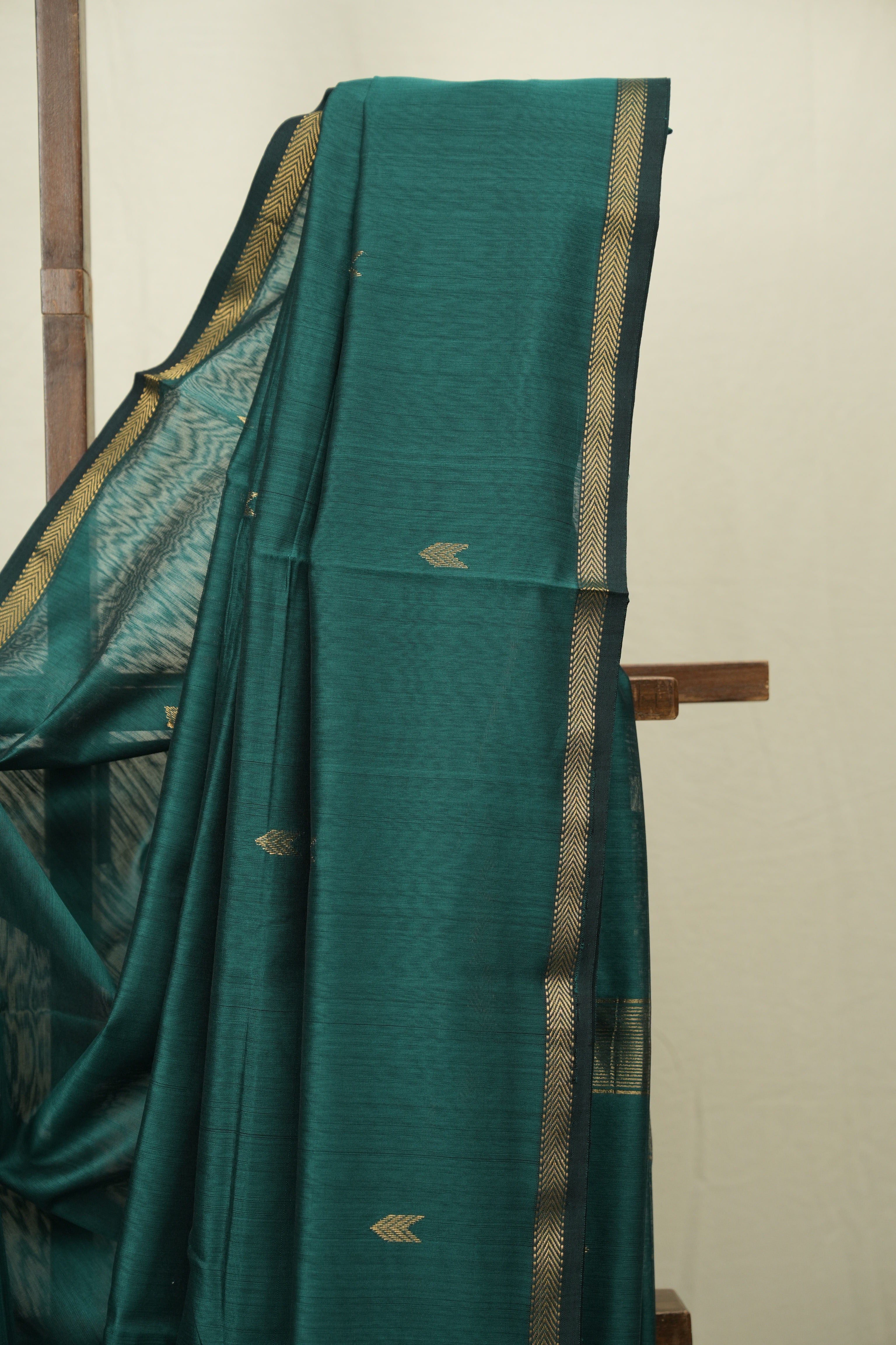Green Maheshwari Saree - SRGMS1203