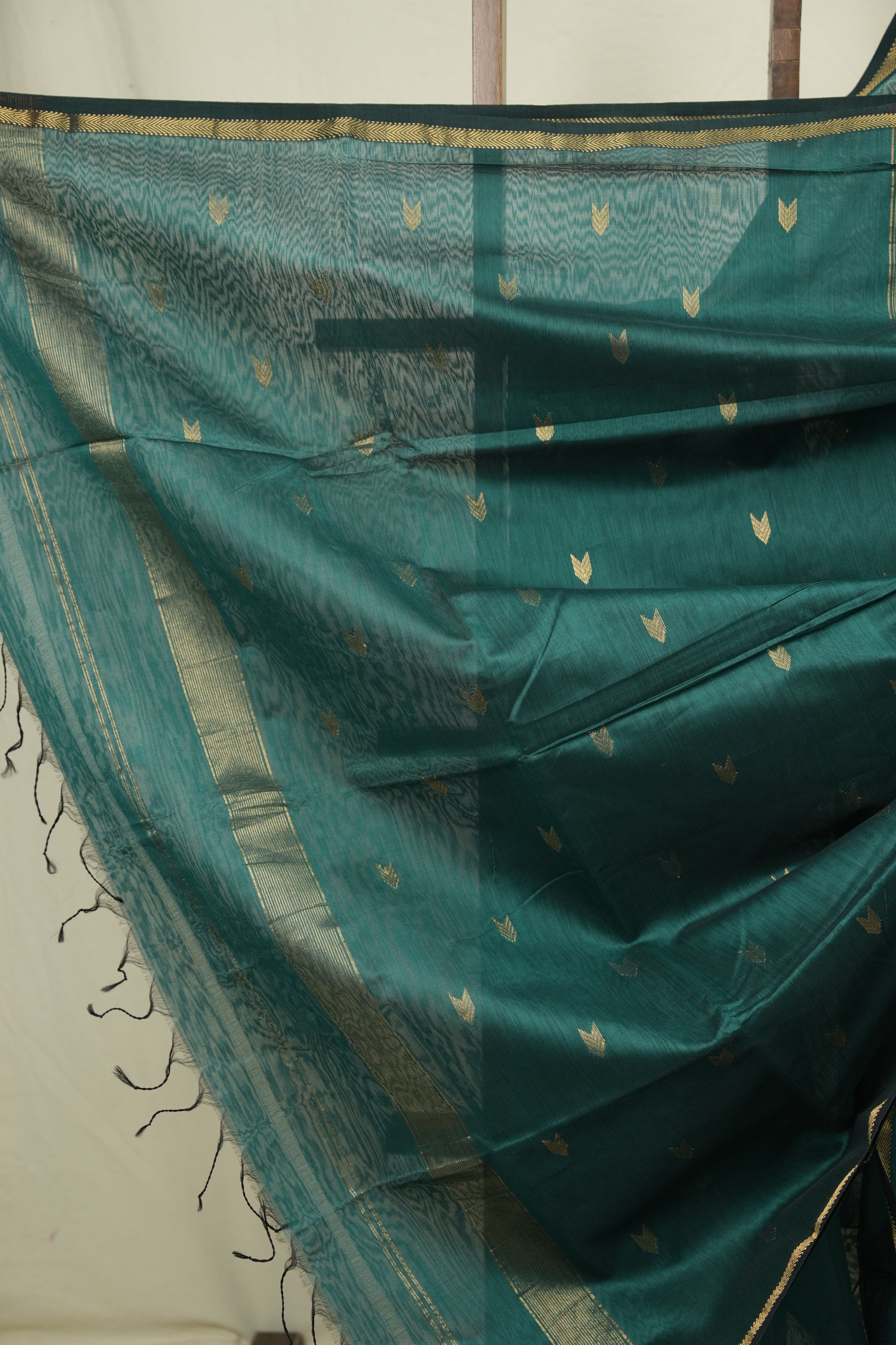 Green Maheshwari Saree - SRGMS1203