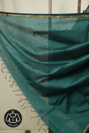 Green Maheshwari Saree - SRGMS1203
