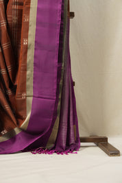 Brown Soft Silk Saree - SRBSSS368