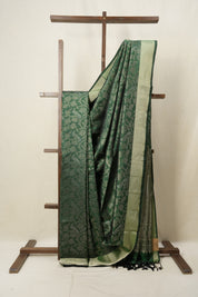 Green Soft Silk Saree - SRGSSS352