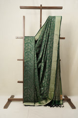 Green Soft Silk Saree - SRGSSS352