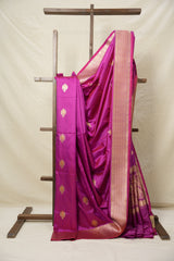 Rani Pink Banarasi Silk Saree - SRRPBSS017