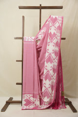 Pink Pochampalli Cotton Ikat Saree - SRPPCIS712