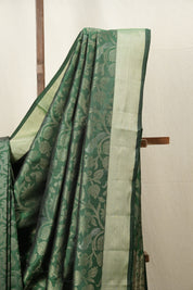 Green Soft Silk Saree - SRGSSS352
