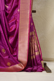 Rani Pink Banarasi Silk Saree - SRRPBSS017
