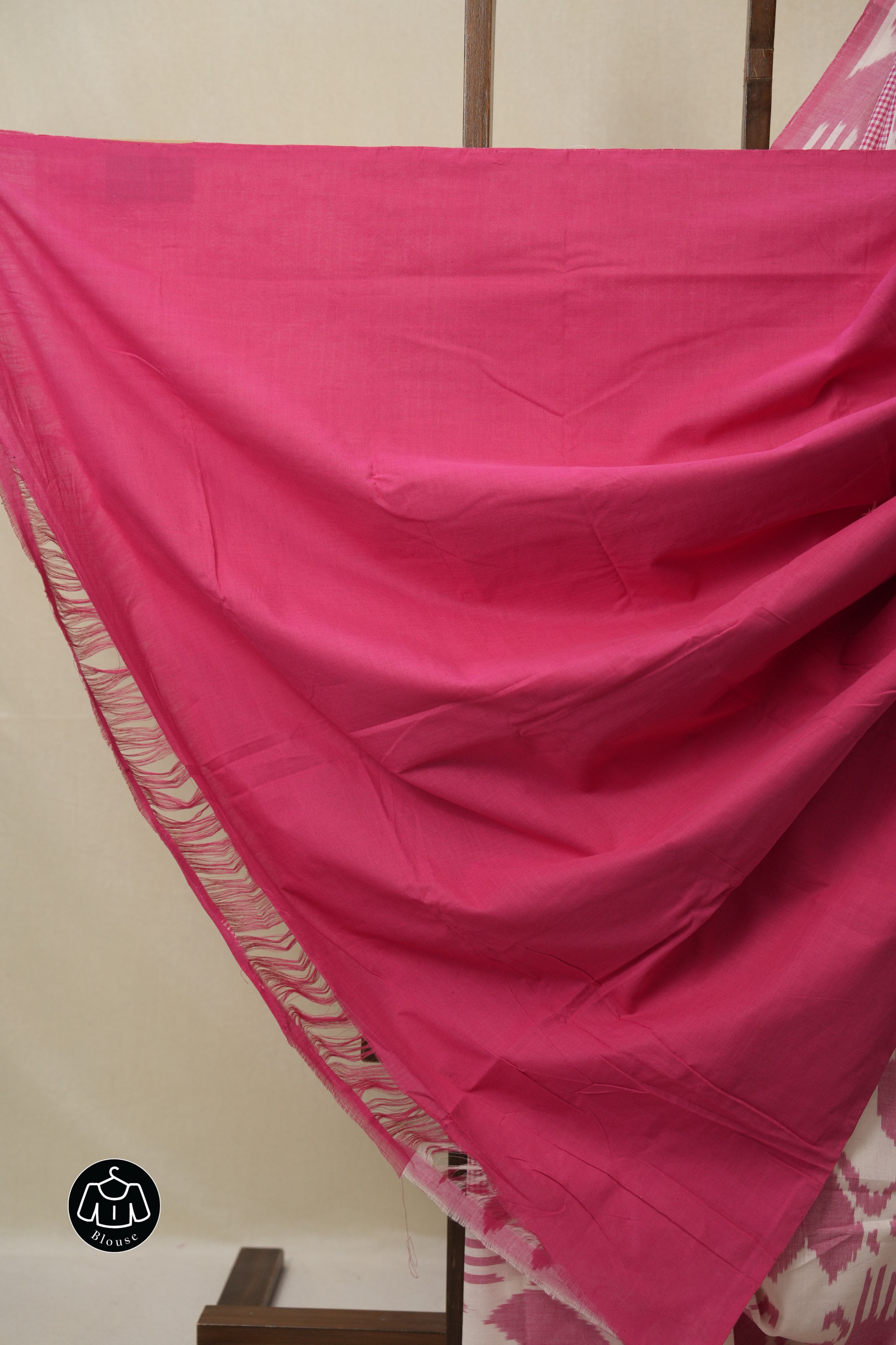 Pink Pochampalli Cotton Ikat Saree - SRPPCIS712
