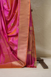 Peach- Pink Banarasi Silk Saree - SRPPBSS019