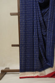Blue Pochampalli Cotton Ikat Saree - SRBPCIS663