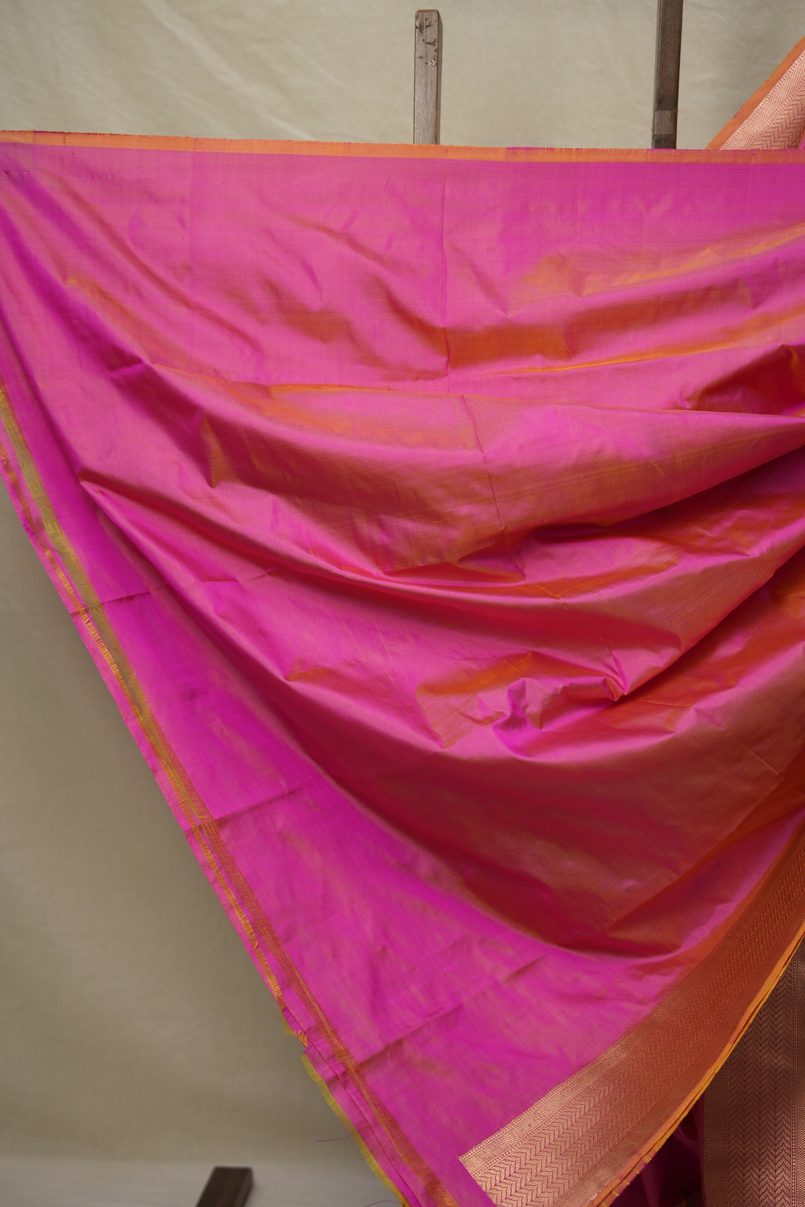 Peach- Pink Banarasi Silk Saree - SRPPBSS019