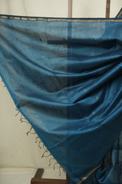 Peacock Blue Maheshwari Saree - SRPBMS1202