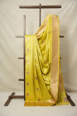 Lemon Yellow Banarasi Silk Saree - SRLYBSS022