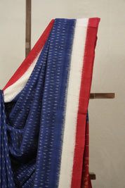 Blue Pochampalli Cotton Ikat Saree - SRBPCIS663