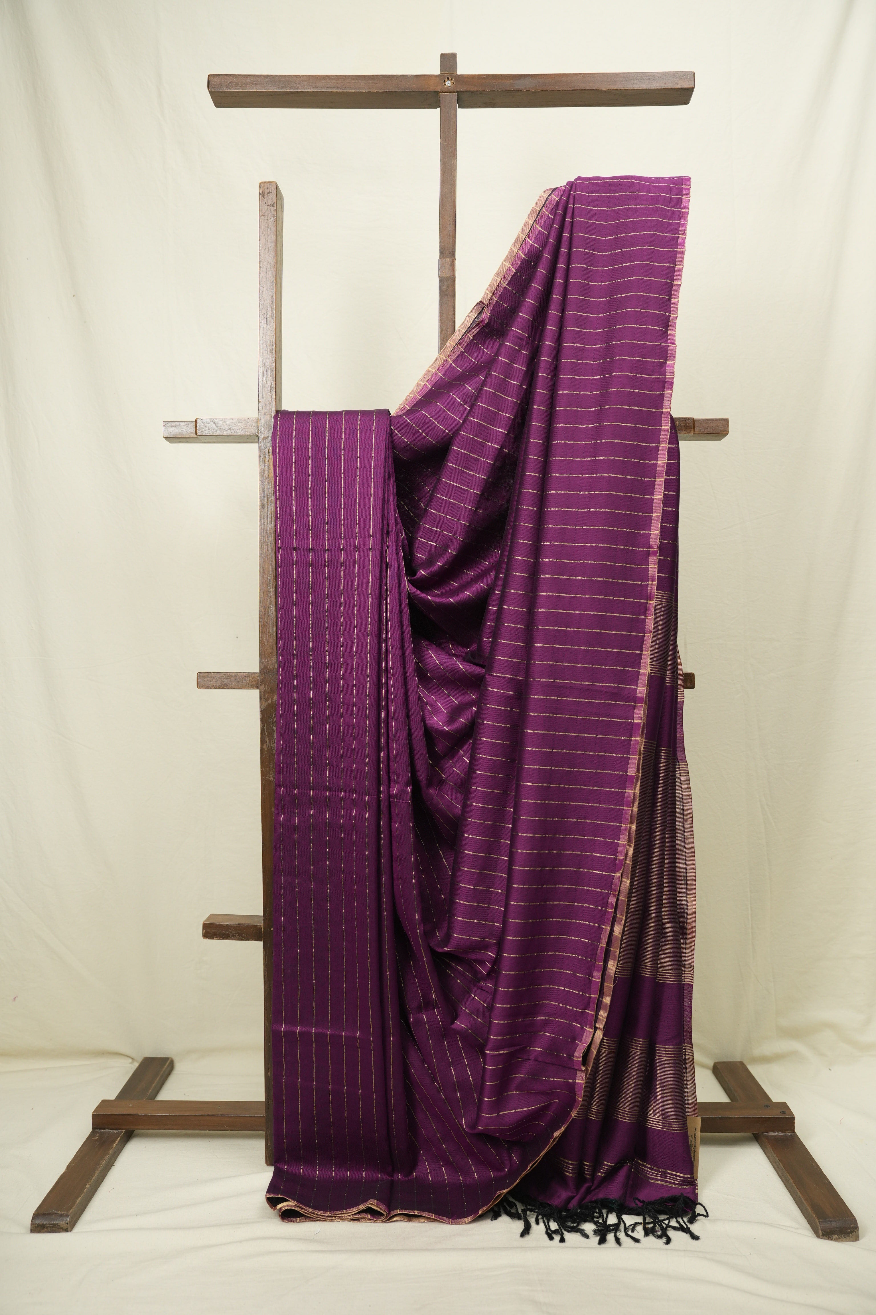Purple Maheshwari Saree - SRPMS1214