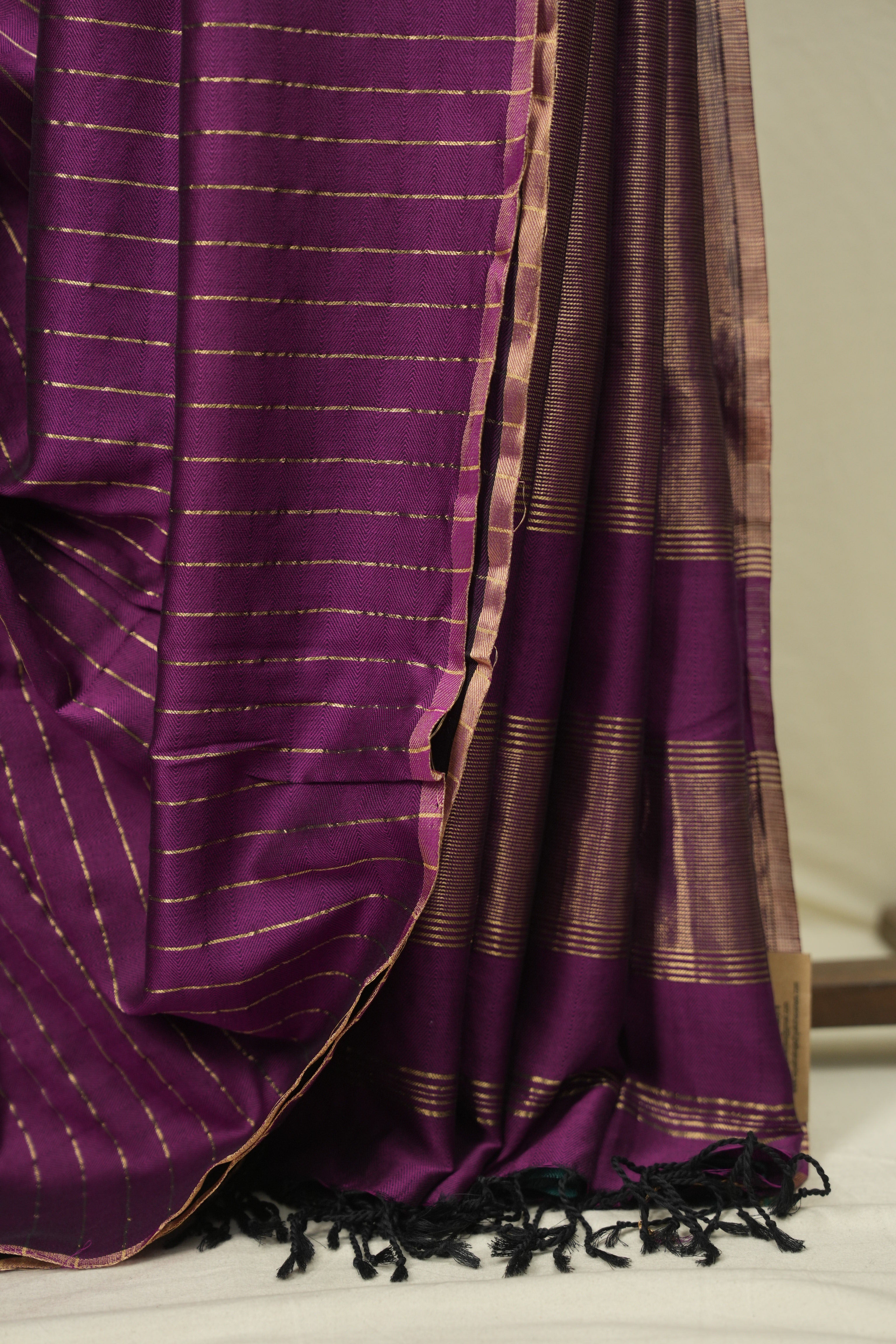 Purple Maheshwari Saree - SRPMS1214
