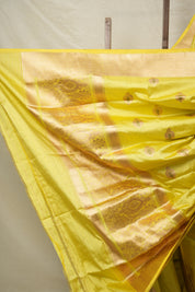 Lemon Yellow Banarasi Silk Saree - SRLYBSS022