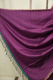 Purple Maheshwari Saree - SRPMS1214