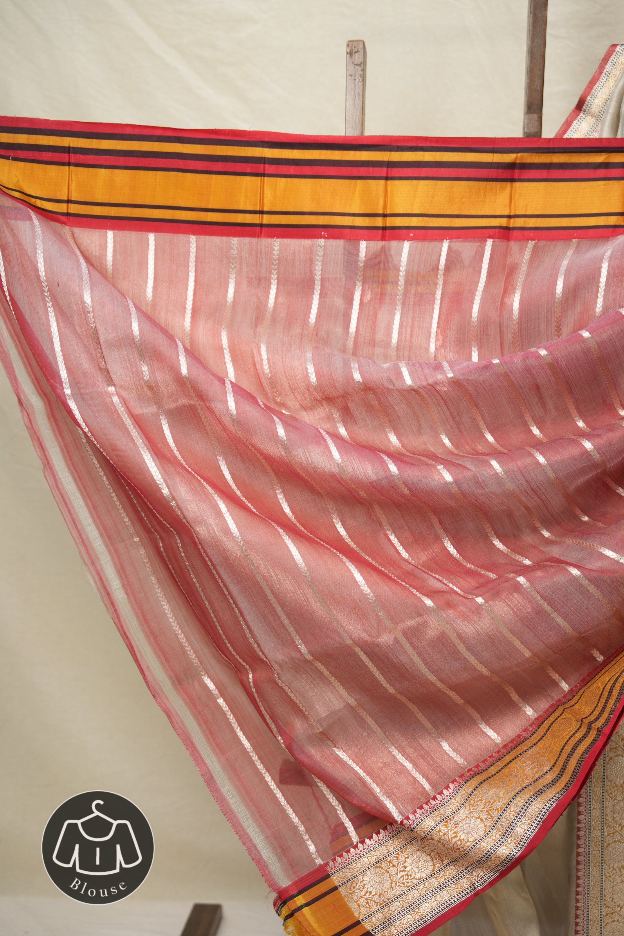Cream Tissue Banarasi Silk Saree - SRCTBSS013