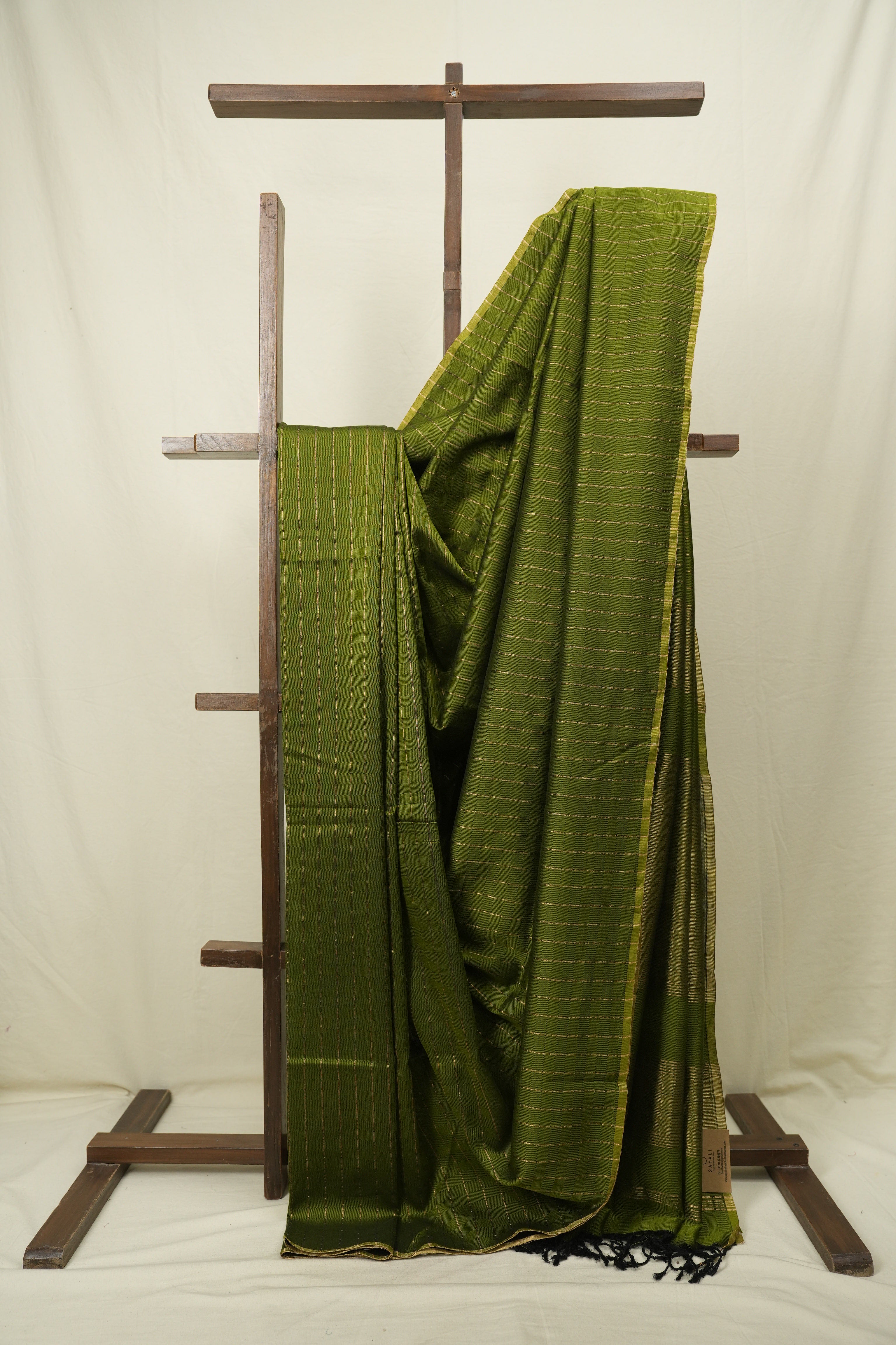 Mehandi Green Maheshwari Saree - SRMGMS1212