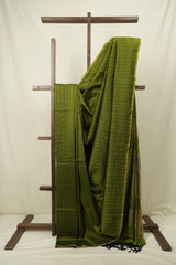 Mehandi Green Maheshwari Saree - SRMGMS1212