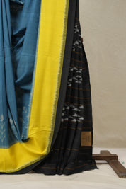 Teal Blue Pochampalli Cotton Ikat Saree - SRTBPCIS660