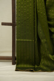 Mehandi Green Maheshwari Saree - SRMGMS1212