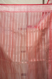 Red Silver Tissue Banarasi Silk Saree - SRRSTBSS014