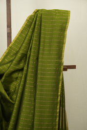 Mehandi Green Maheshwari Saree - SRMGMS1212