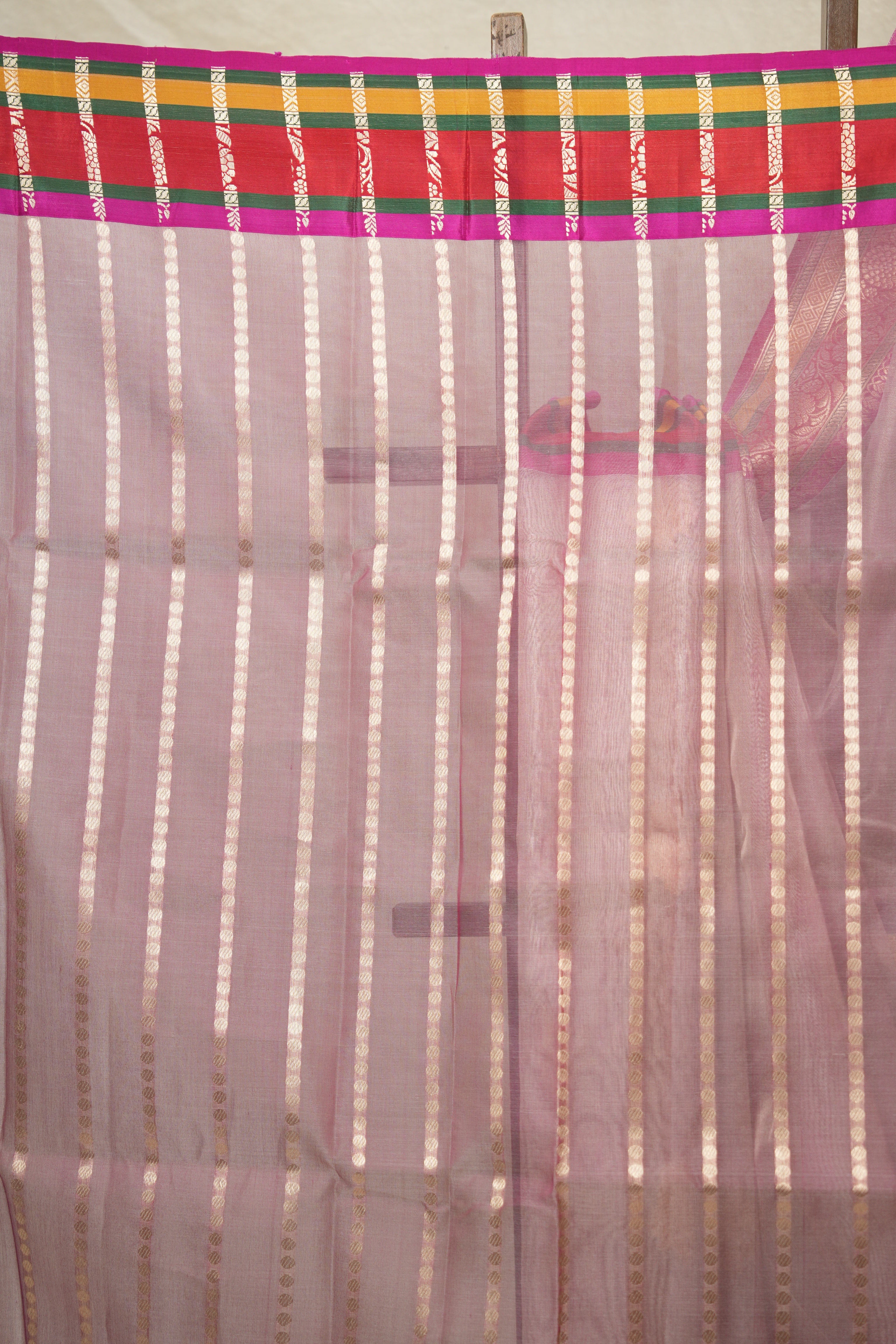 Golden Cream Tissue Banarasi Silk Saree - SRGCTBSS016