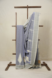 Lavender Pochampalli Cotton Ikat Saree - SRLPCIS658