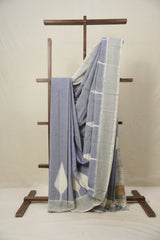 Lavender Pochampalli Cotton Ikat Saree - SRLPCIS658