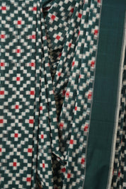 Green Pochampalli Cotton Ikat Saree - SRGPCIS718