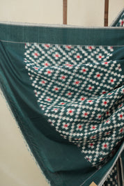 Green Pochampalli Cotton Ikat Saree - SRGPCIS718