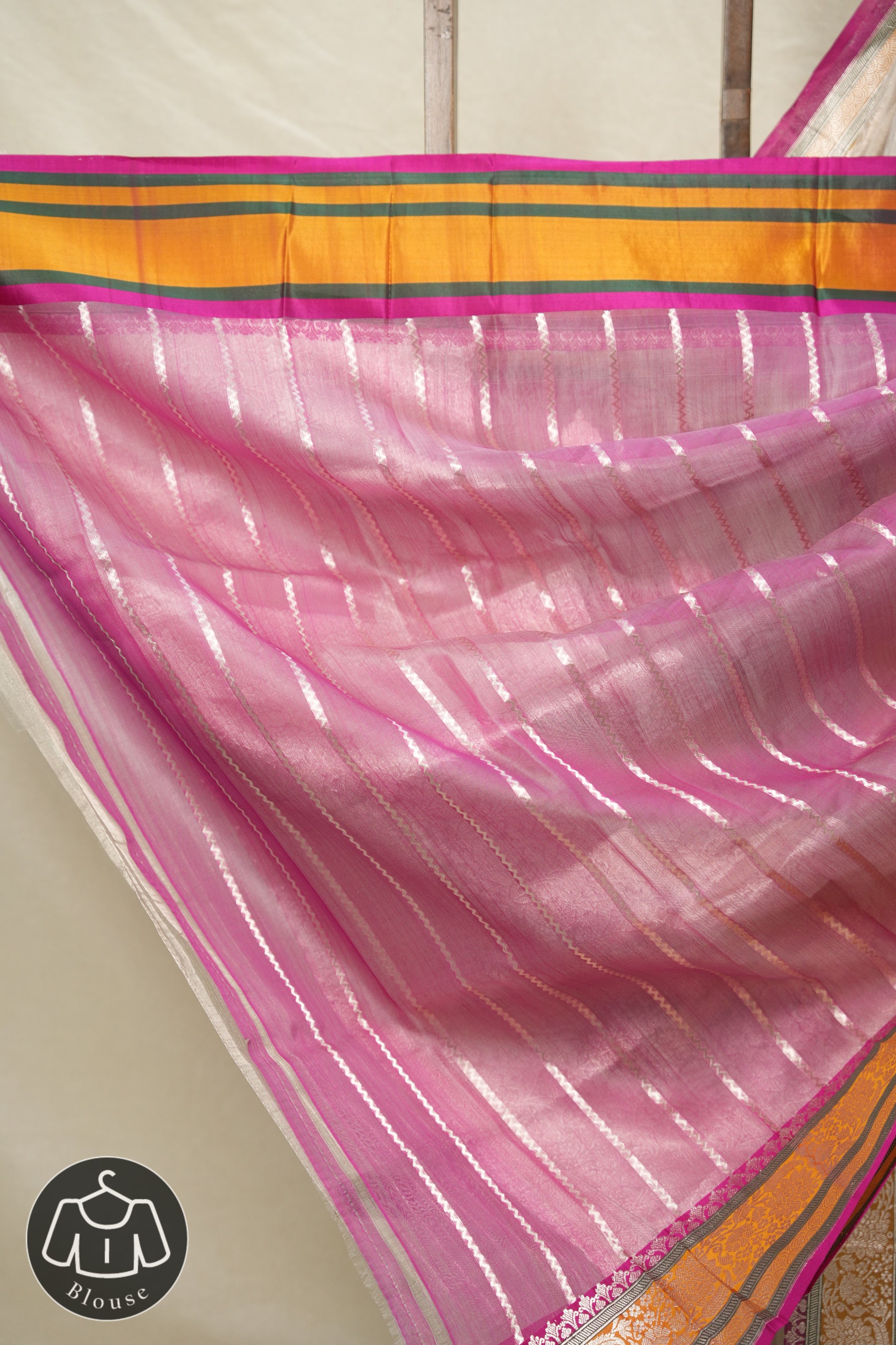 Silver Cream  Tissue Banarasi Silk Saree - SRSCTBSS001
