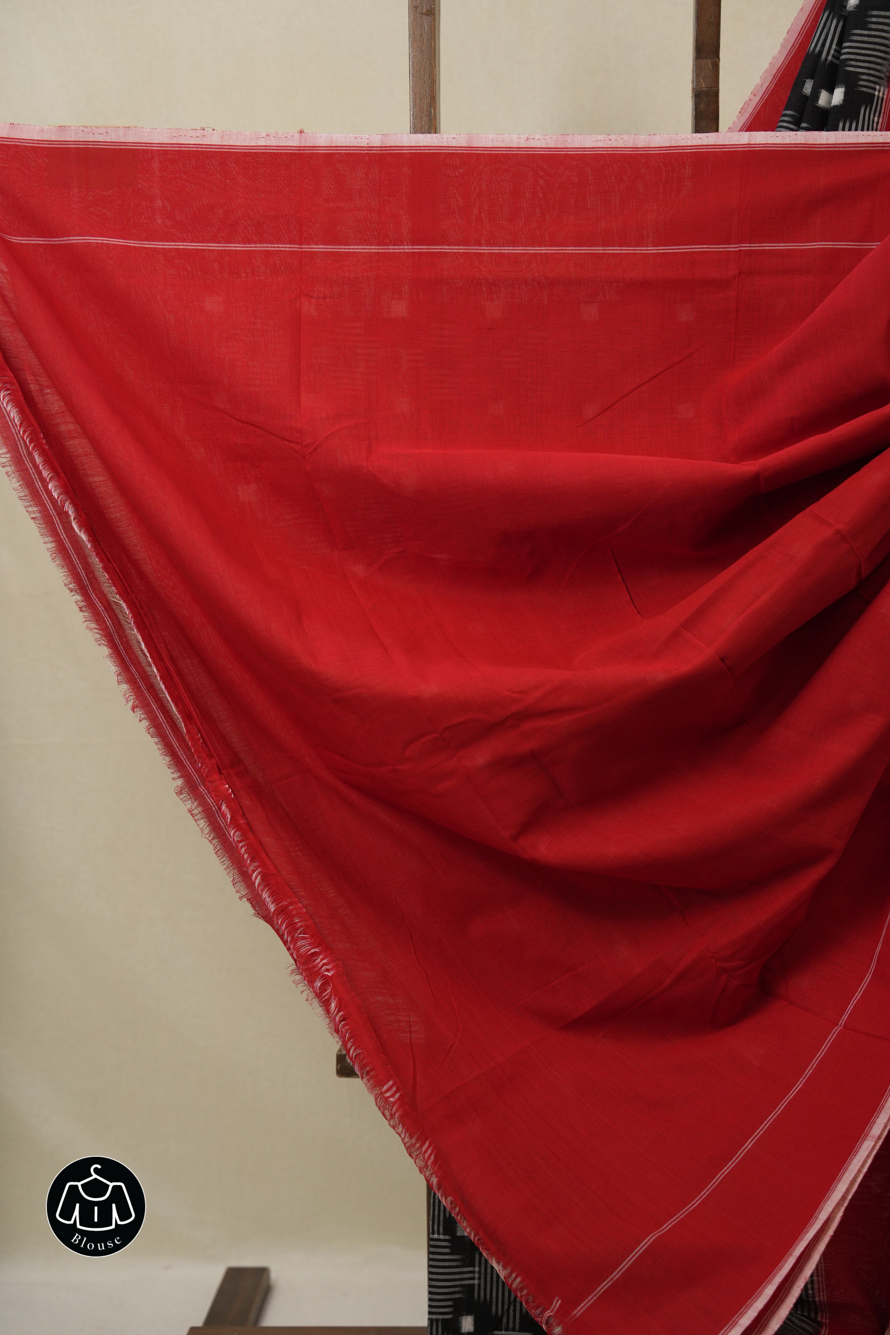 Black Pochampalli Cotton Ikat Saree - SRBPCIS711